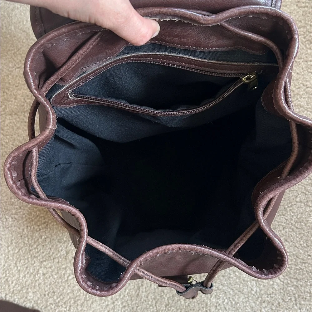 Coach Brown Leather Backpack - Picture 13 of 17